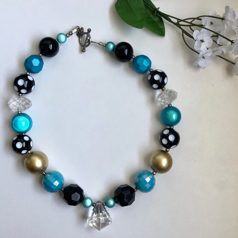 Custom Tiffany Color Inspired Necklace EUC